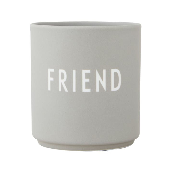 Kubek Favourite Design Letters 25 cl, Friend-cool grey Design Letters