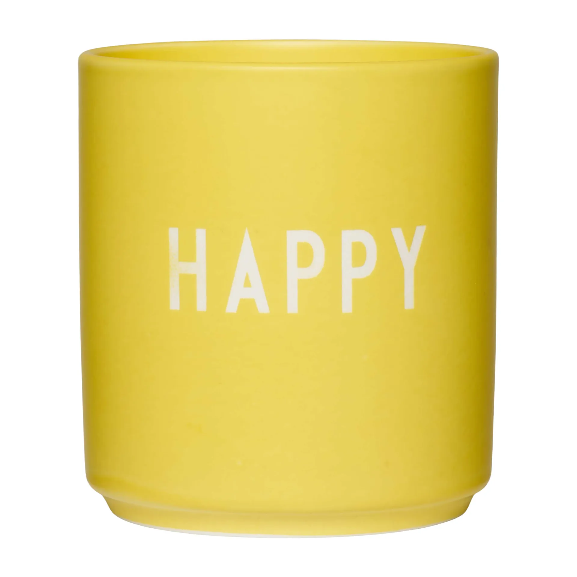 Kubek Favourite Design Letters 25 cl, Happy-yellow Design Letters