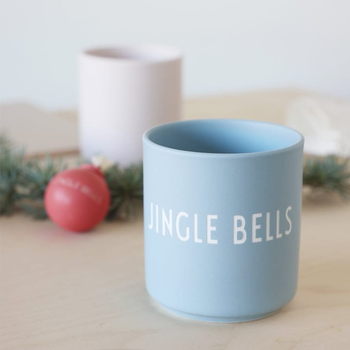 Kubek Favourite Design Letters 25 cl - Jingle bells-light blue - Design Letters