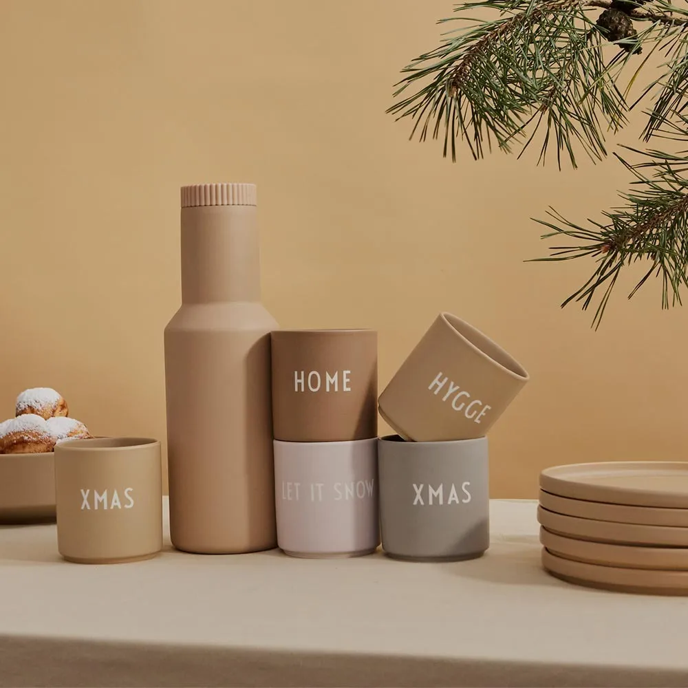 Kubek Favourite Design Letters 25 cl, Xmas-beige Design Letters