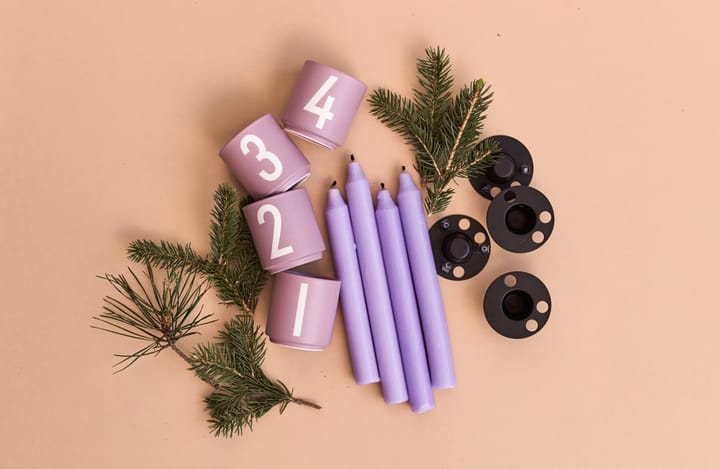 Kubek Mini Cups 4 szt., Lavender Design Letters