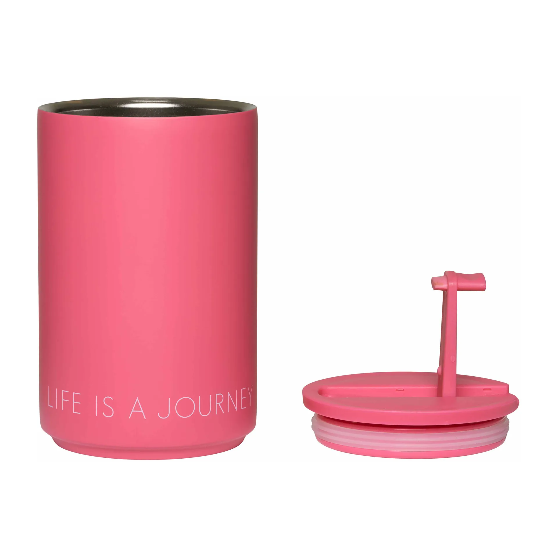 Kubek termiczny Design Letters, Cherry pink Design Letters