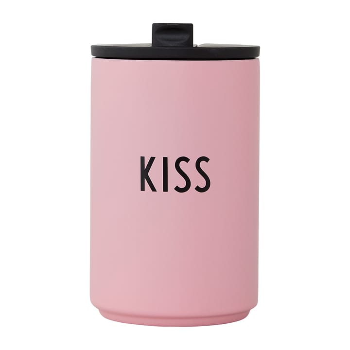 Kubek termiczny Design Letters, Pink-kiss Design Letters
