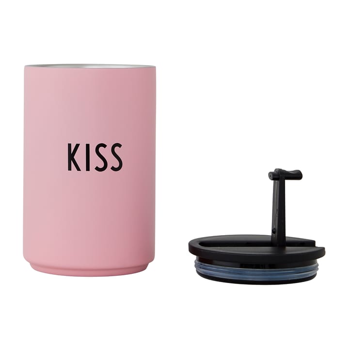 Kubek termiczny Design Letters, Pink-kiss Design Letters