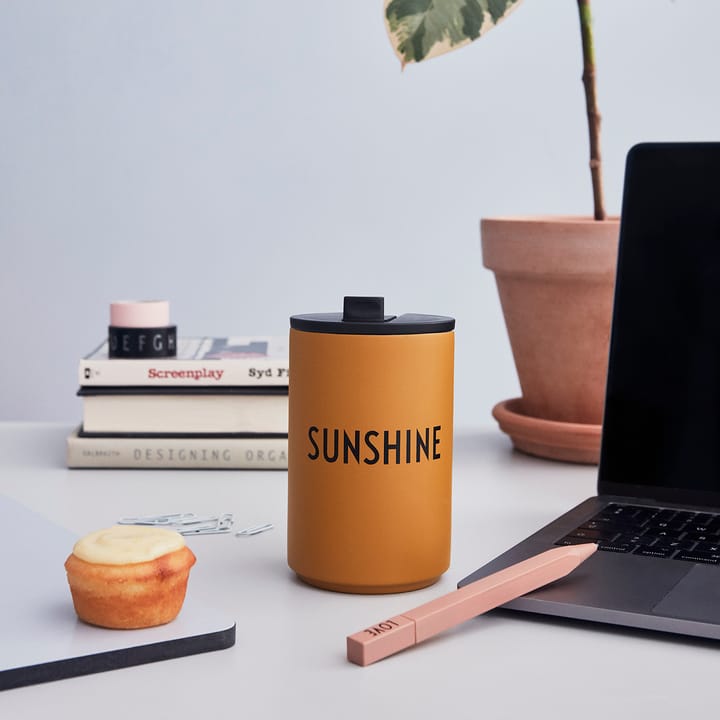 Kubek termiczny Design Letters, Sunshine Design Letters