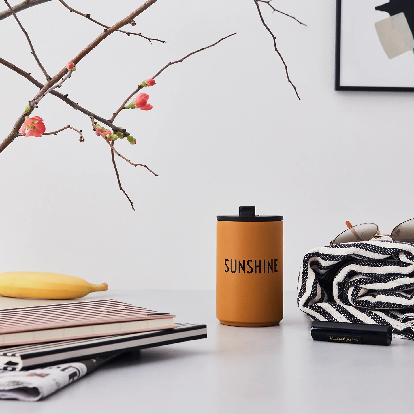 Kubek termiczny Design Letters, Sunshine Design Letters