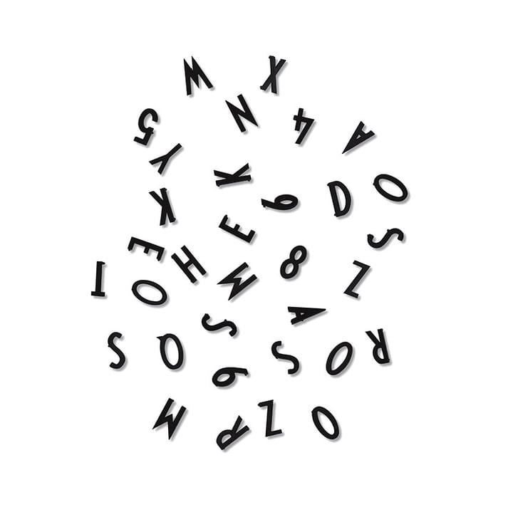 Literki Design Letters - Czarne litery - Design Letters