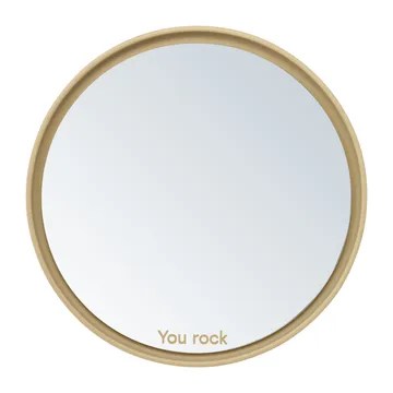 Lustro stołowe Mirror Mirror Ø21 cm - Beige - Design Letters