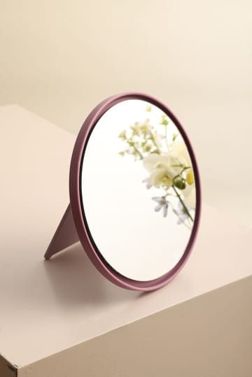 Lustro stołowe Mirror Mirror Ø21 cm - Lavender - Design Letters