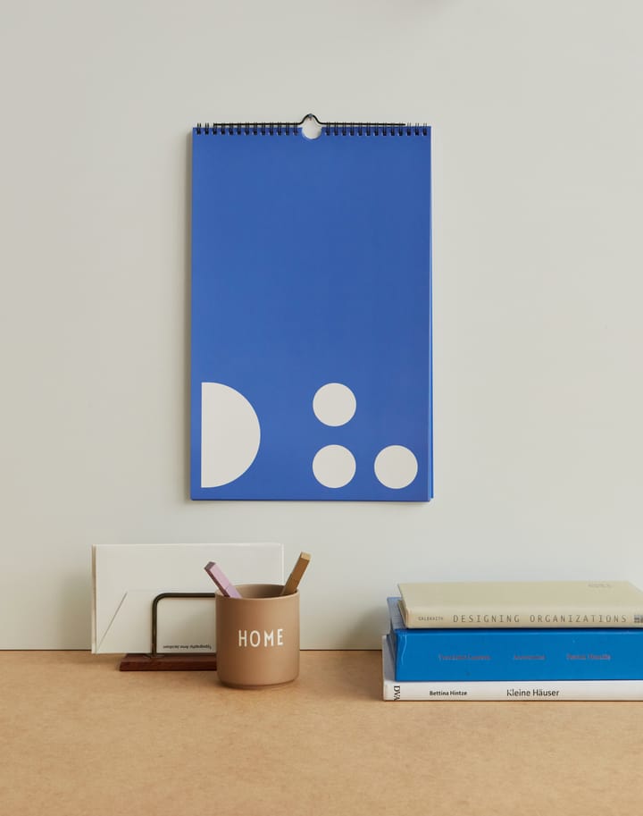 Planer miesięczny Design Letters, Cobalt blue Design Letters