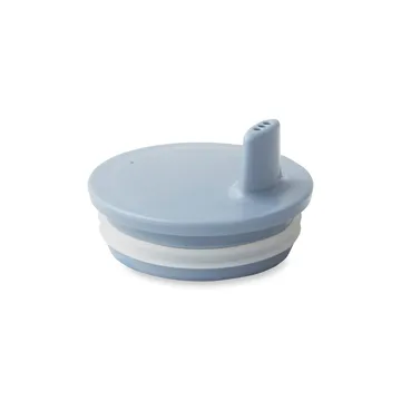 Pokrywka z dzióbkiem do kubka z melaminy Design Letters  - błękitny - Design Letters