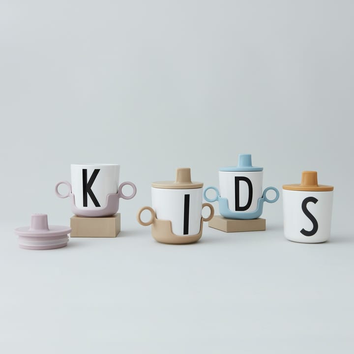 Pokrywka z dzióbkiem do kubka z melaminy Design Letters , błękitny Design Letters