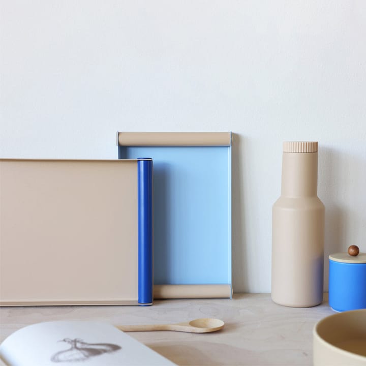 Ray Duża taca do serwowania, Beige-blue Design Letters