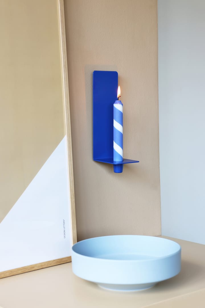 świecznik ścienny Cosy up 25 cm, Cobalt Design Letters