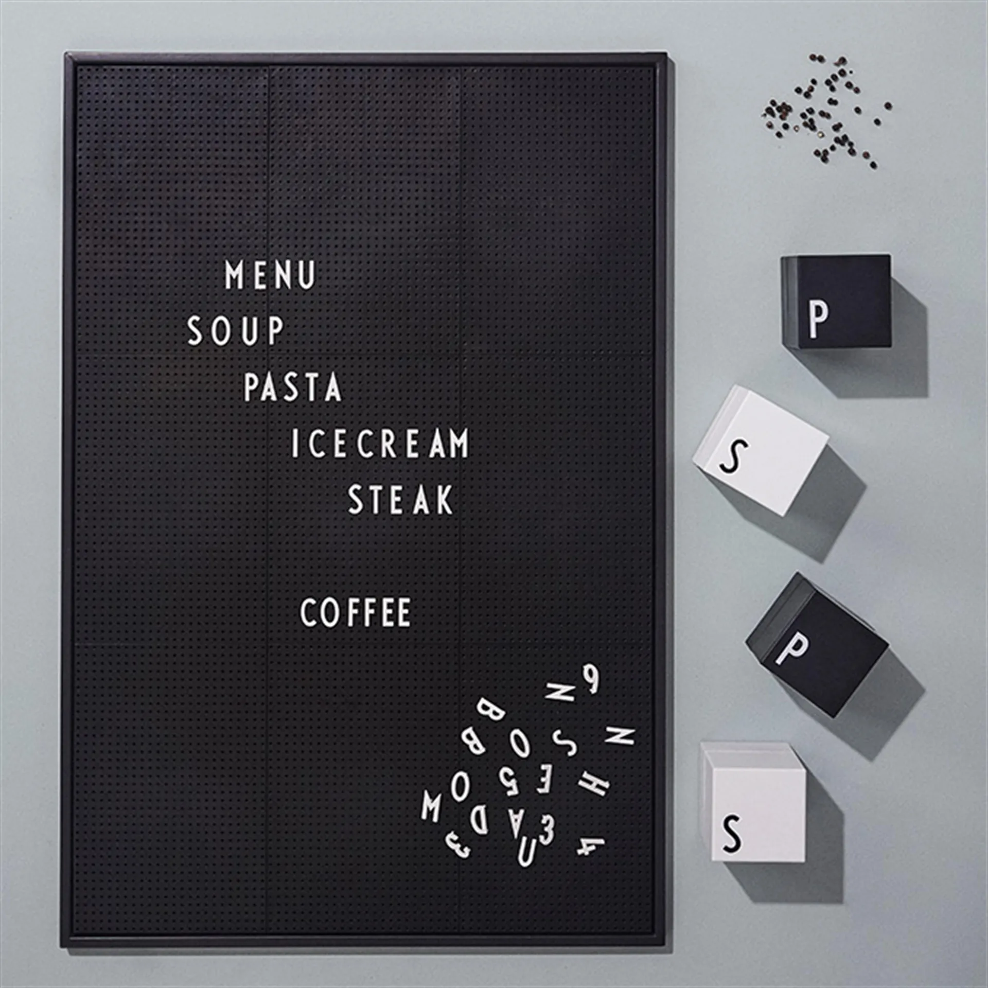 Tablica Design Letters A2, czarny Design Letters