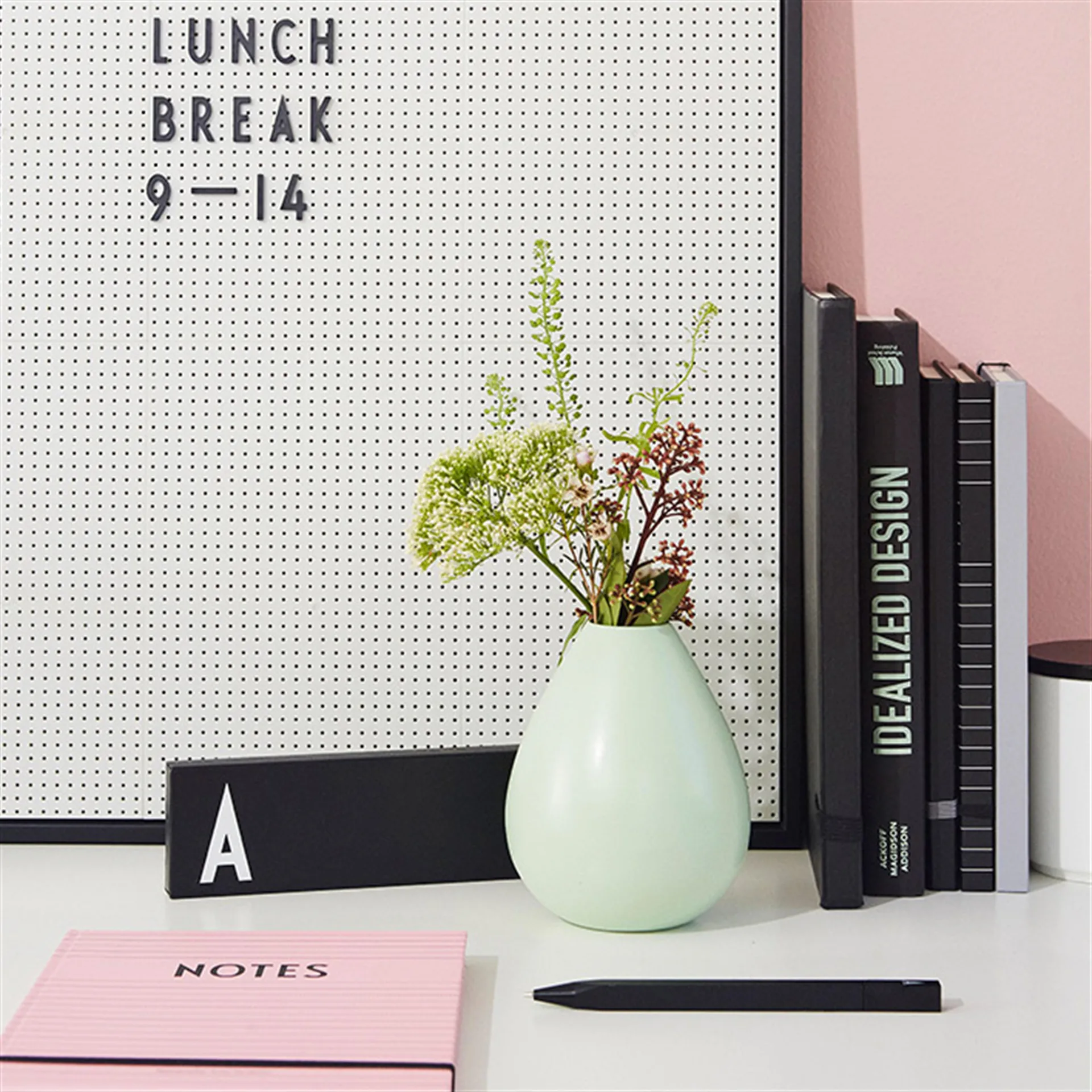 Tablica Design Letters A2, szary Design Letters