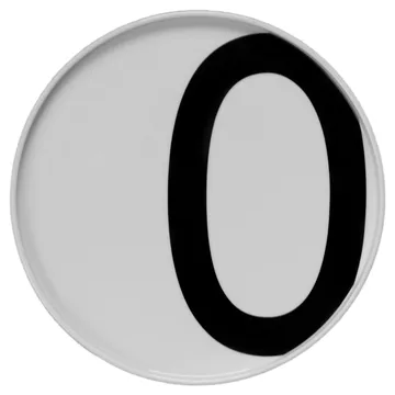 Talerz Design Letters - O - Design Letters