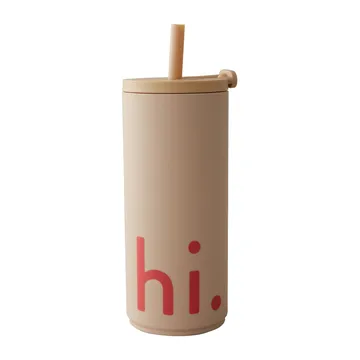 Travel Life termos z rurką 500 ml - Hi-beige - Design Letters