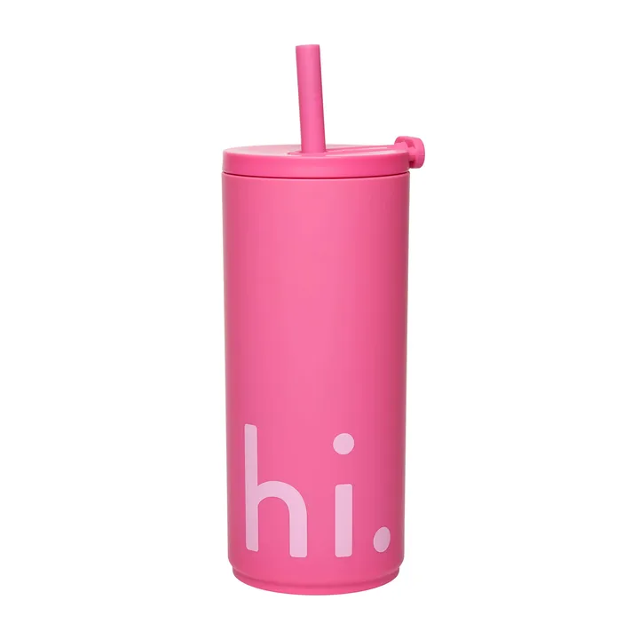Travel Life termos z rurką 500 ml - Hi-cherry pink - Design Letters