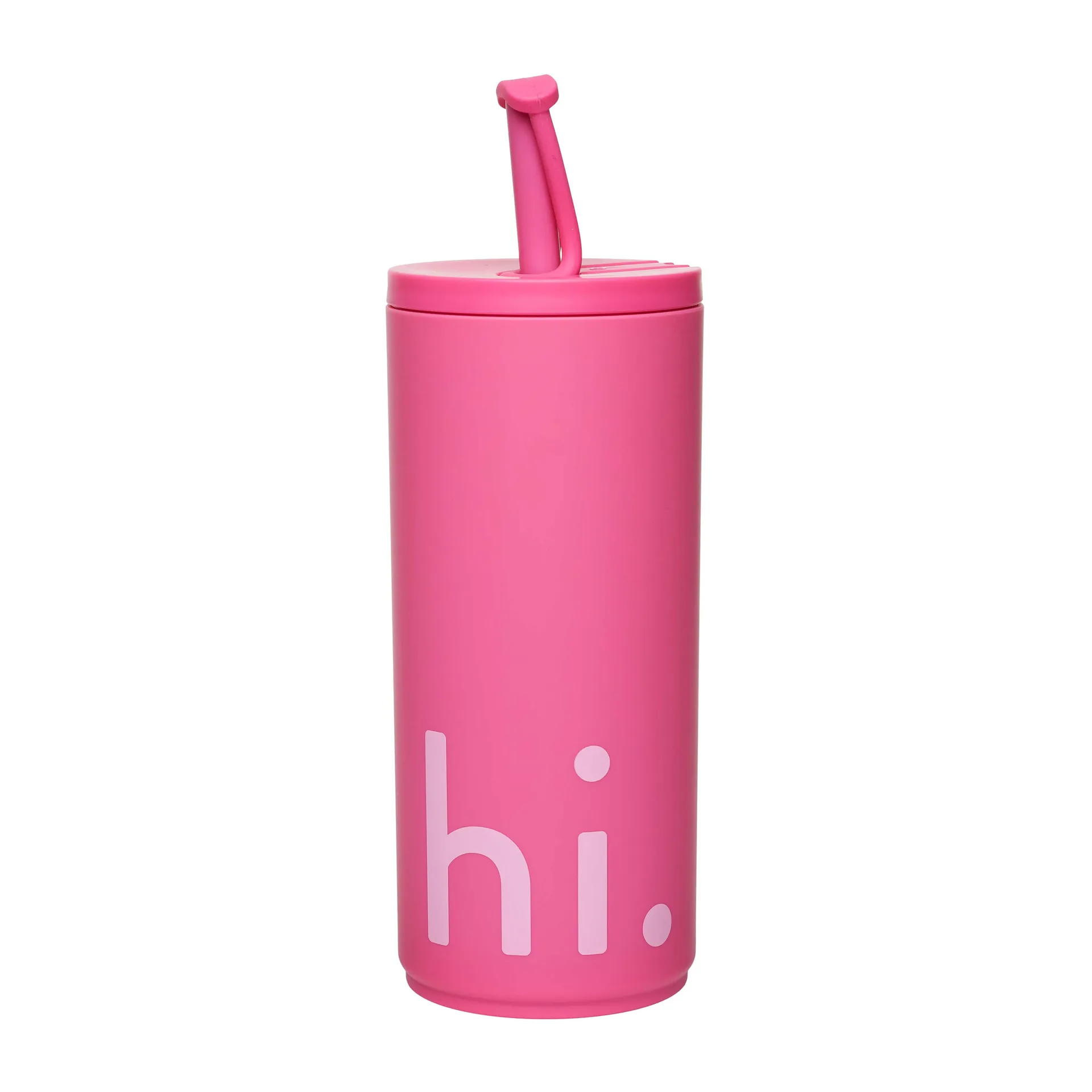 Travel Life termos z rurką 500 ml, Hi-cherry pink Design Letters
