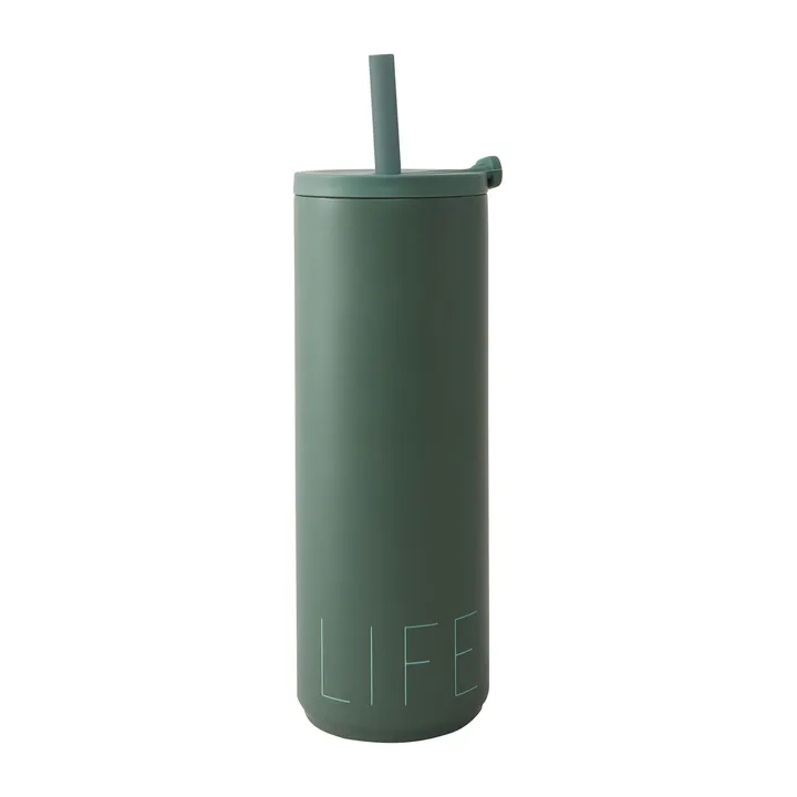 Travel Life termos z rurką 500 ml - Myrtle green - Design Letters