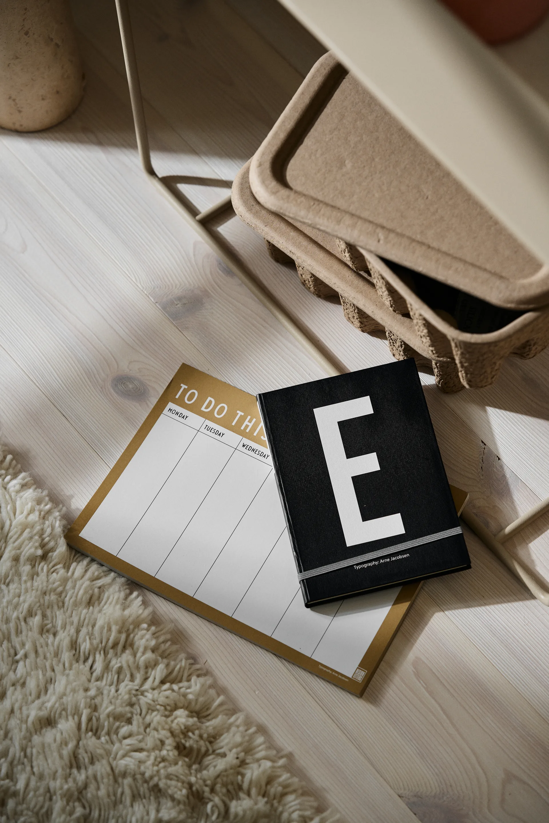 Tygodniowy planer Design Letters , beżowy Design Letters
