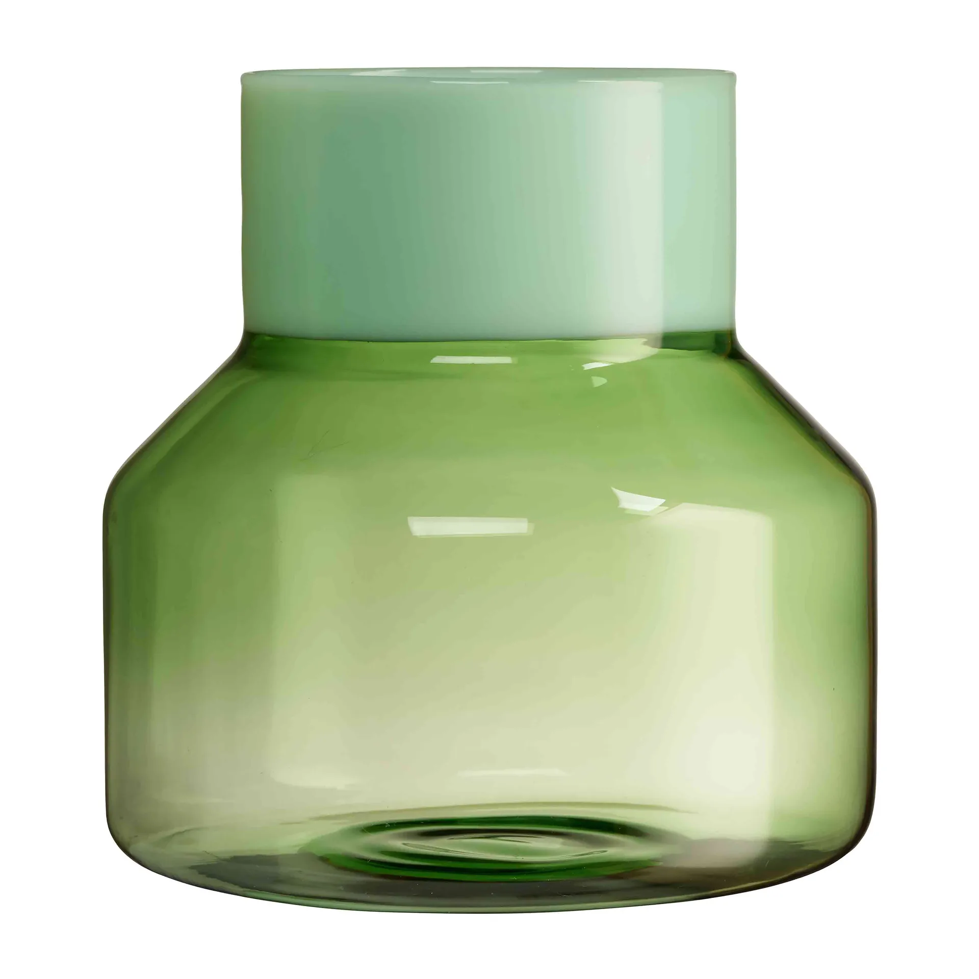 Wazon Generous large Ø16,5 cm, Milky green Design Letters