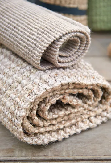 Dywan z juty Fiona szary - 45x75 cm - Dixie