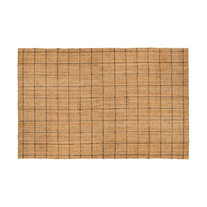 Freja dywan jutowy w kratkę 190x290 cm - Natural-dark grey - Dixie
