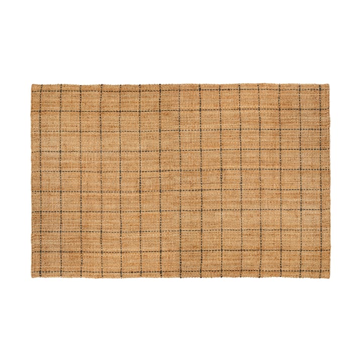 Freja dywan jutowy w kratkę  190x290 cm - Natural-dark grey - Dixie