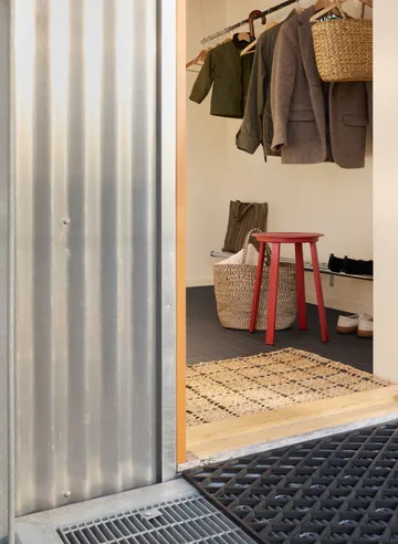 Freja wycieraczka w kratkę 60x90 cm - Natural-dark grey - Dixie