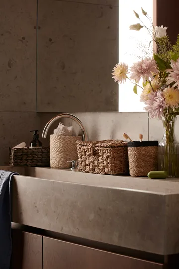 Kosz do przechowywania Emil 3-pak small - Naturalny-czarny - Dixie