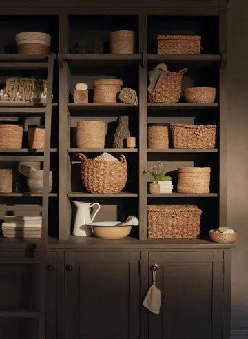 Kosz do przechowywania Esther 2-pak - Naturalny - Dixie