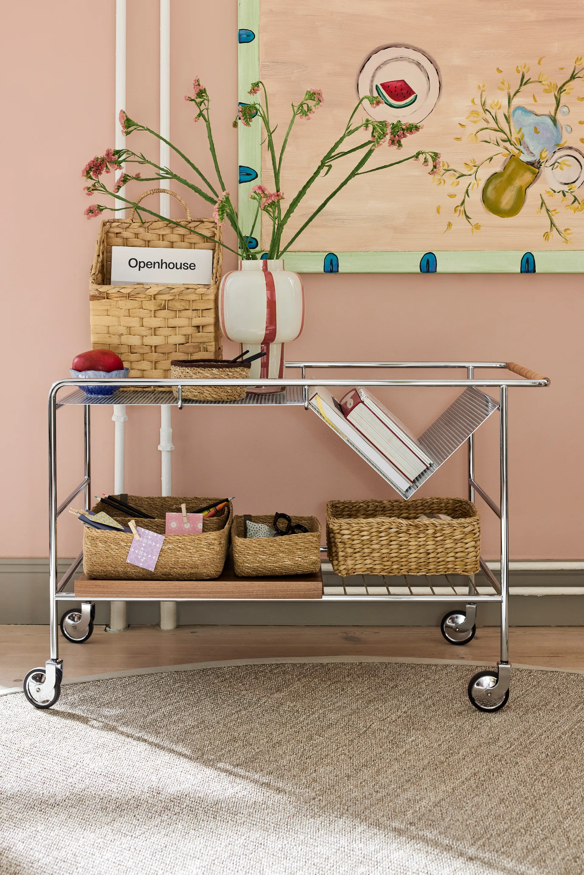 Kosz do przechowywania Esther 3 szt., Naturalny Dixie