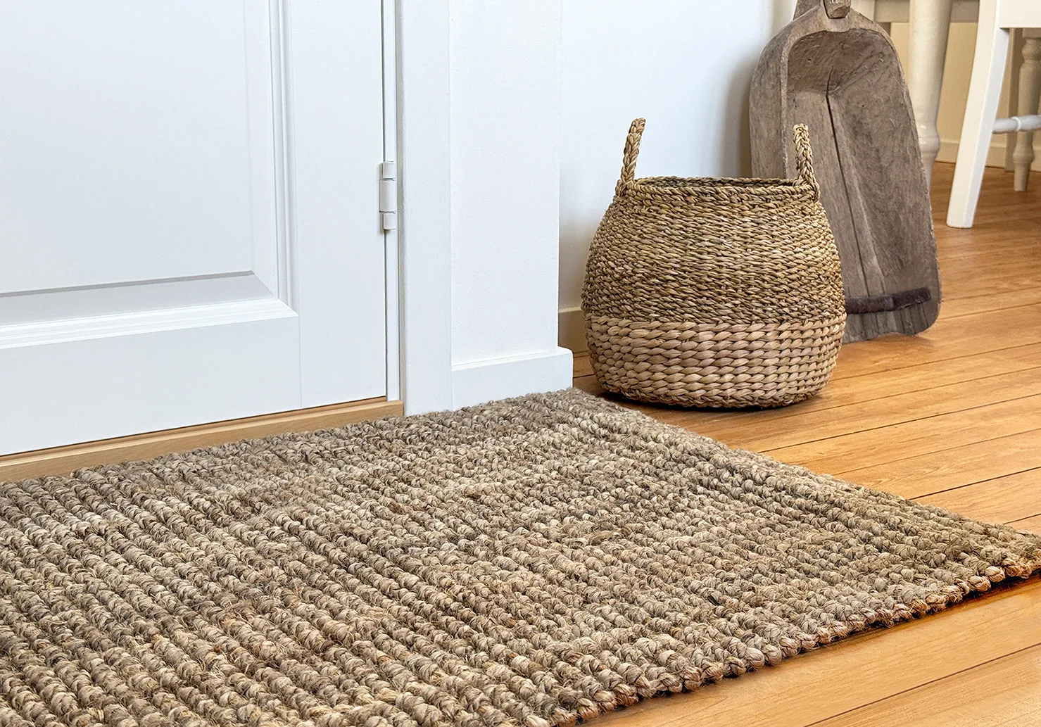 Kosz do przechowywania z uchwytem Esther 2-pack, Natural Dixie