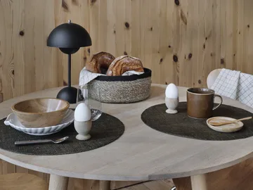 Kosz na pieczywo Emil 3-pak - naturalny-czarny - Dixie