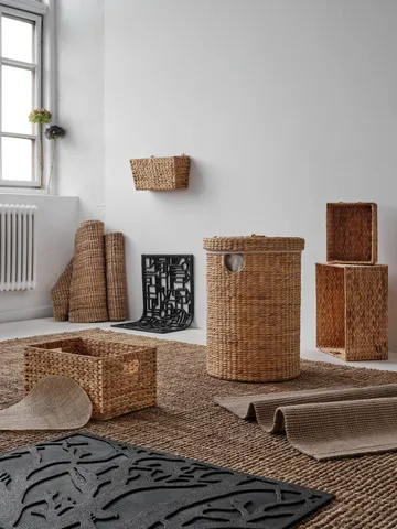 Kosz na pranie okrągły Lily, 2-pak - Natural - Dixie