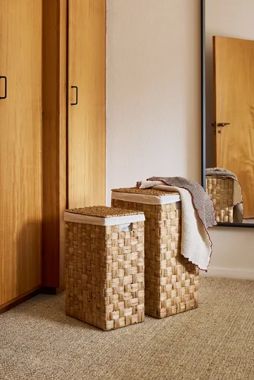 Kosz na pranie prostokątny Lily, 2-pak - Naturalny - Dixie