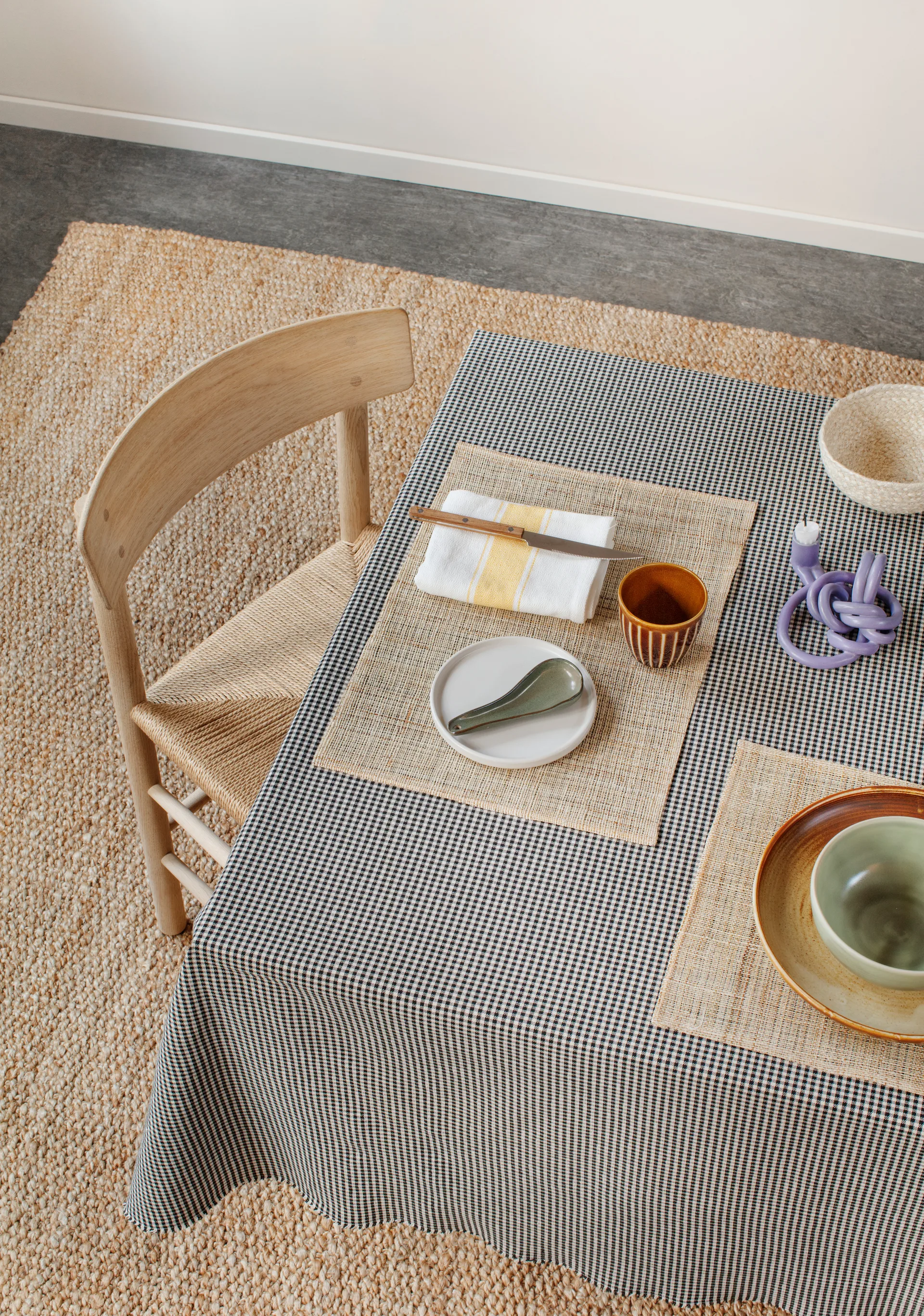 Mały obrus lniany Dixie, Naturalne Dixie