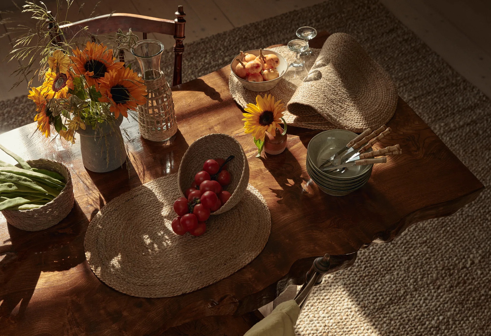 Podkładka stołowa Braided, Natur Dixie