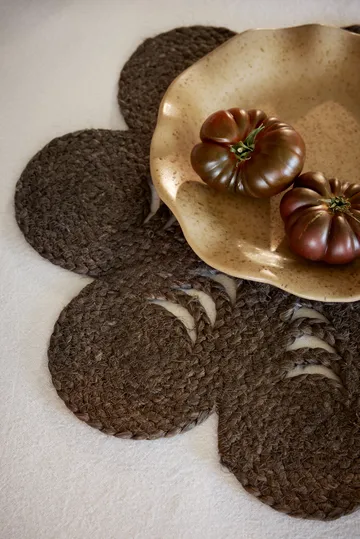 Podkładka stołowa Elin Anemone Ø40 cm - Kawa - Dixie