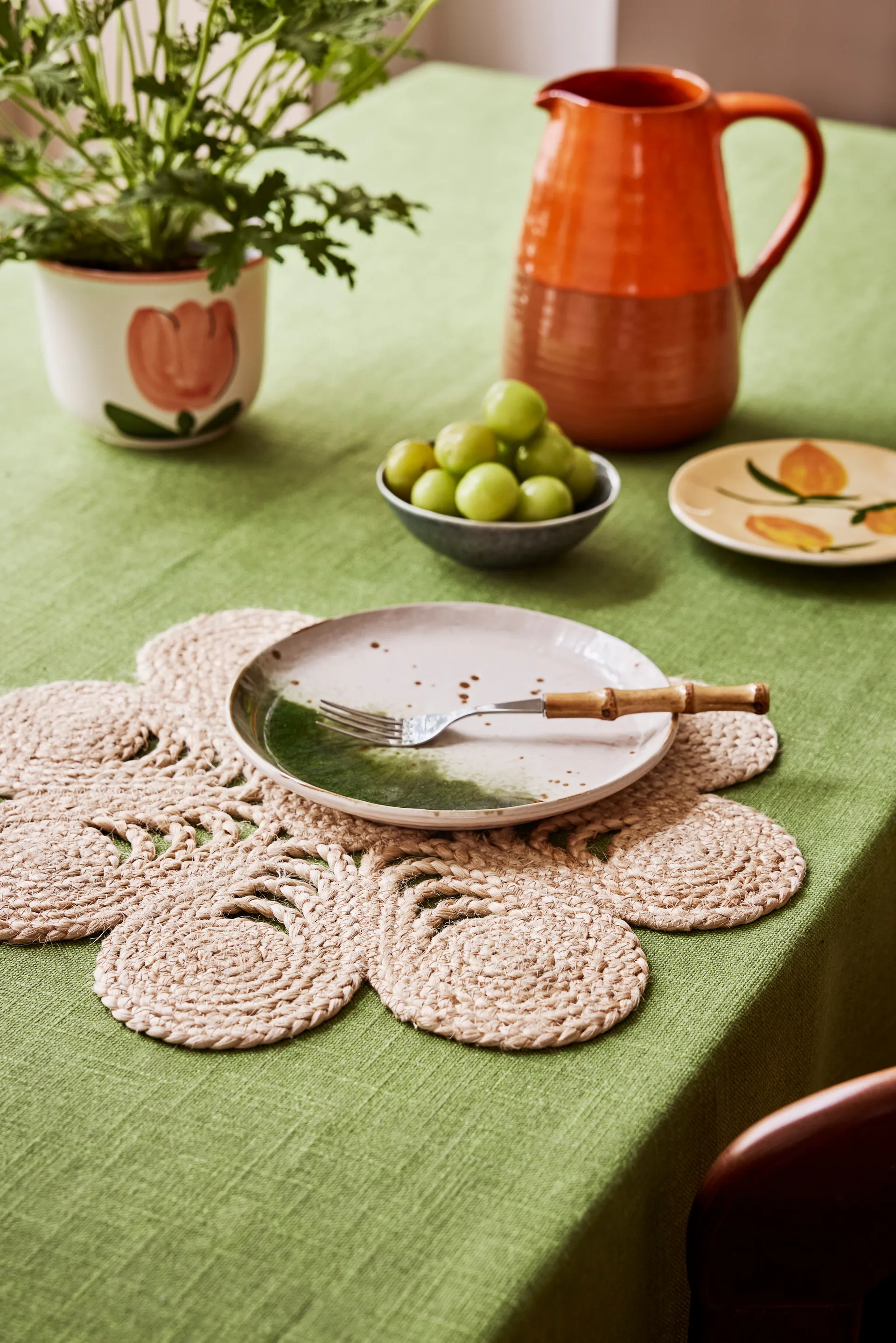 Podkładka stołowa Elin Anemone Ø40 cm, Natural Dixie