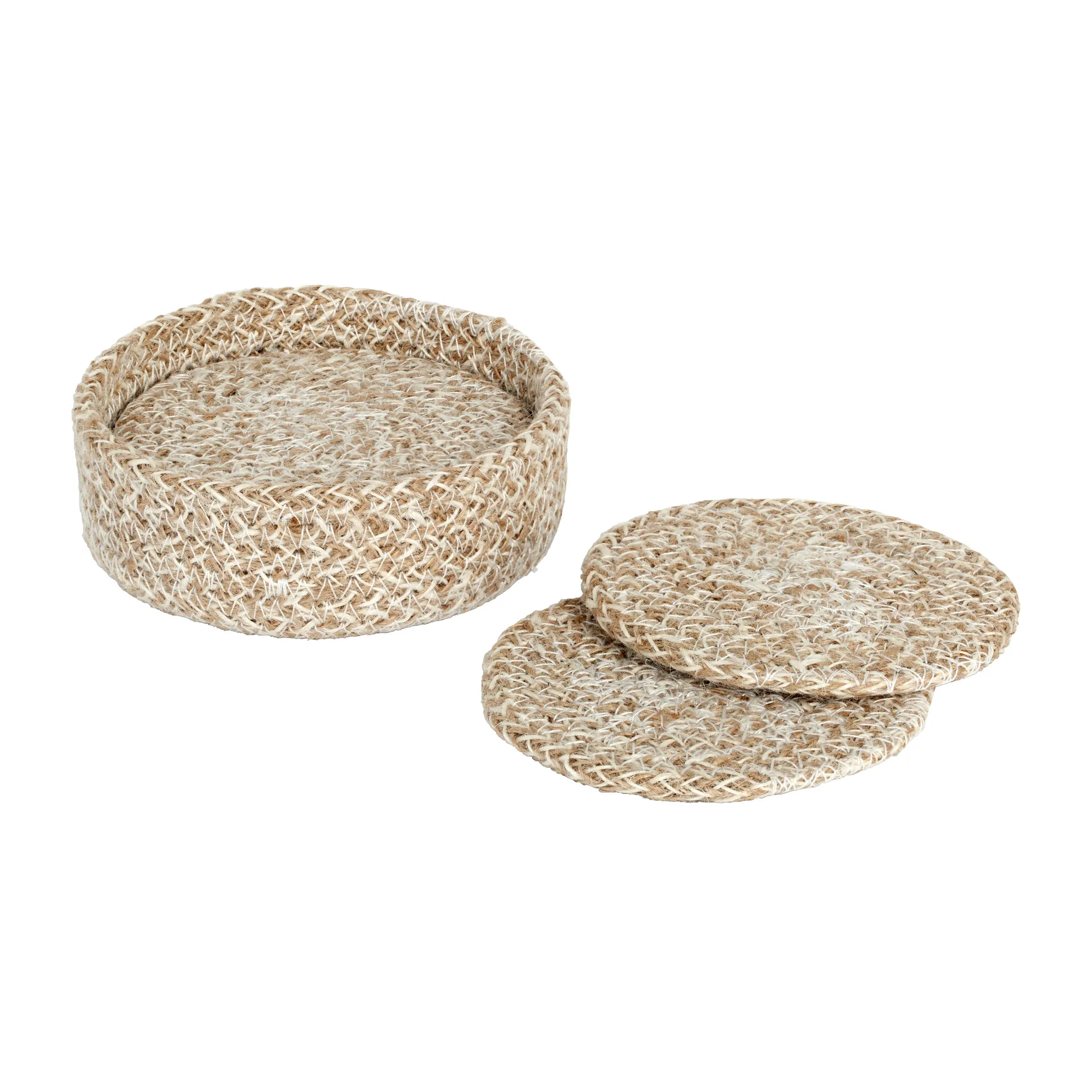 Podstawki szklane Ella Ø10,5 cm 6-pak, Beżowy Dixie