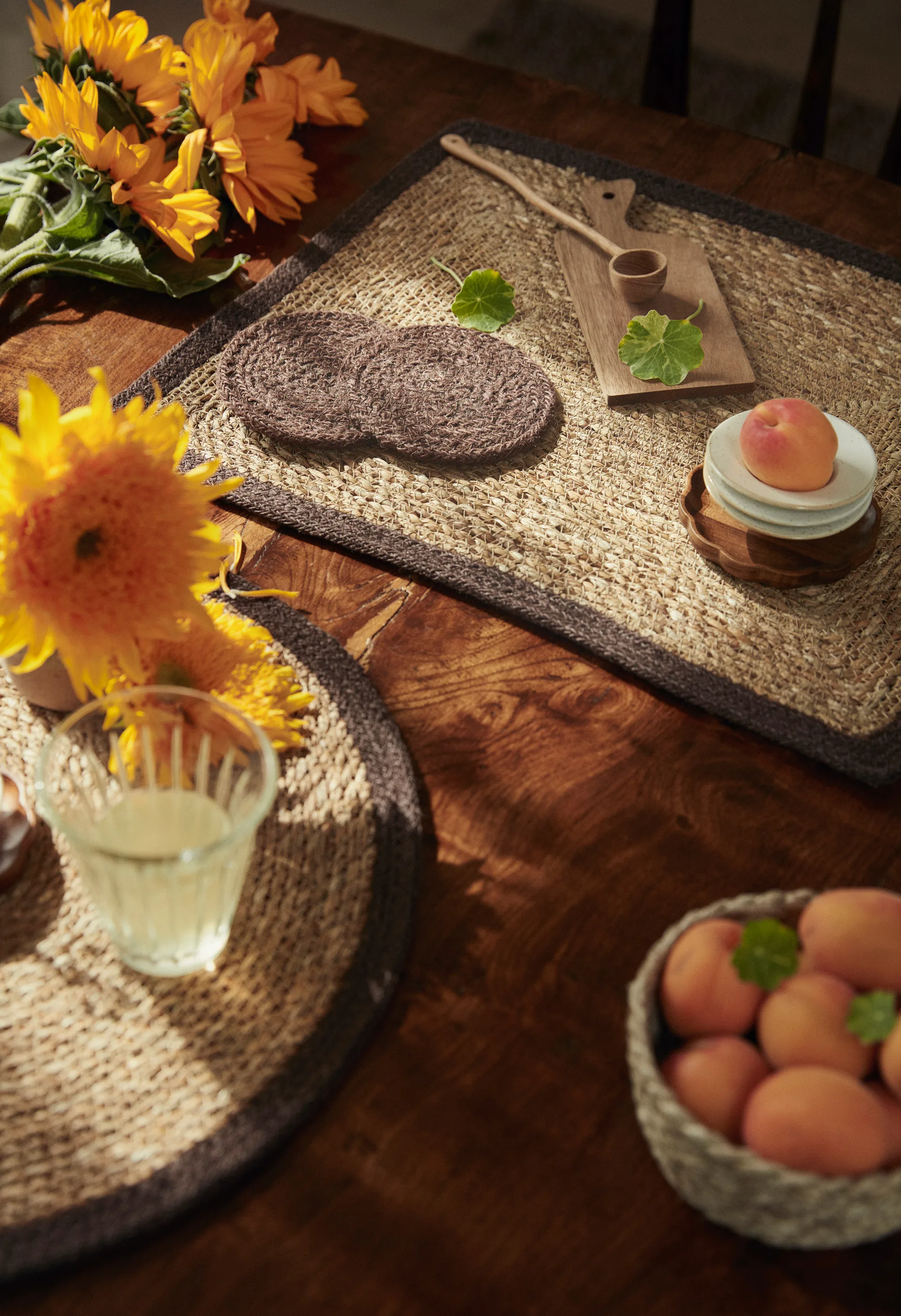 Podstawki szklane Ella Ø10,5 cm 6-pak, Pure brown Dixie