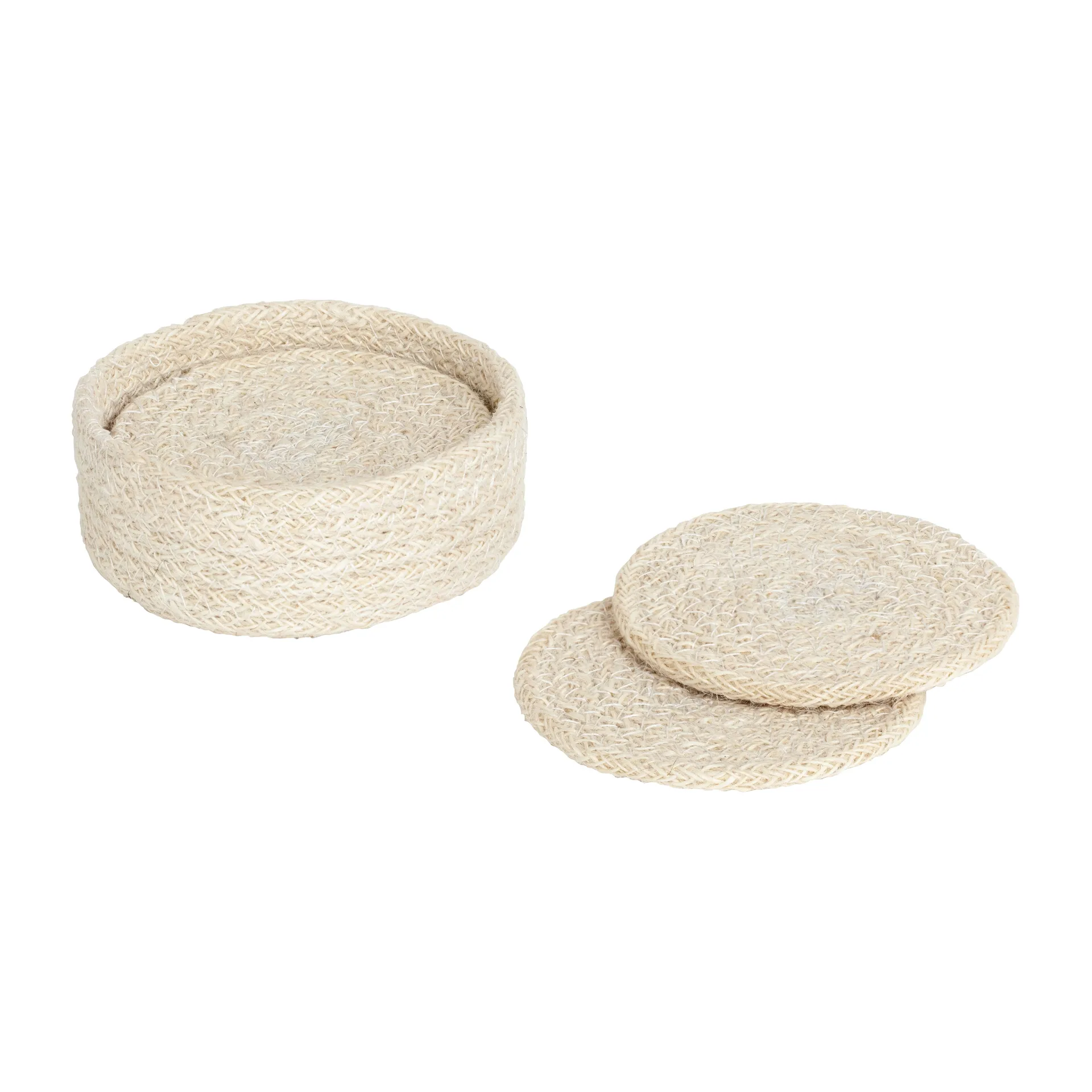 Podstawki szklane Ella Ø10,5 cm 6-pak, Pure white Dixie