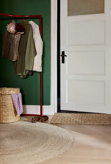 Pufa z pokrywą Lily Ø41x43 cm - Naturalny - Dixie