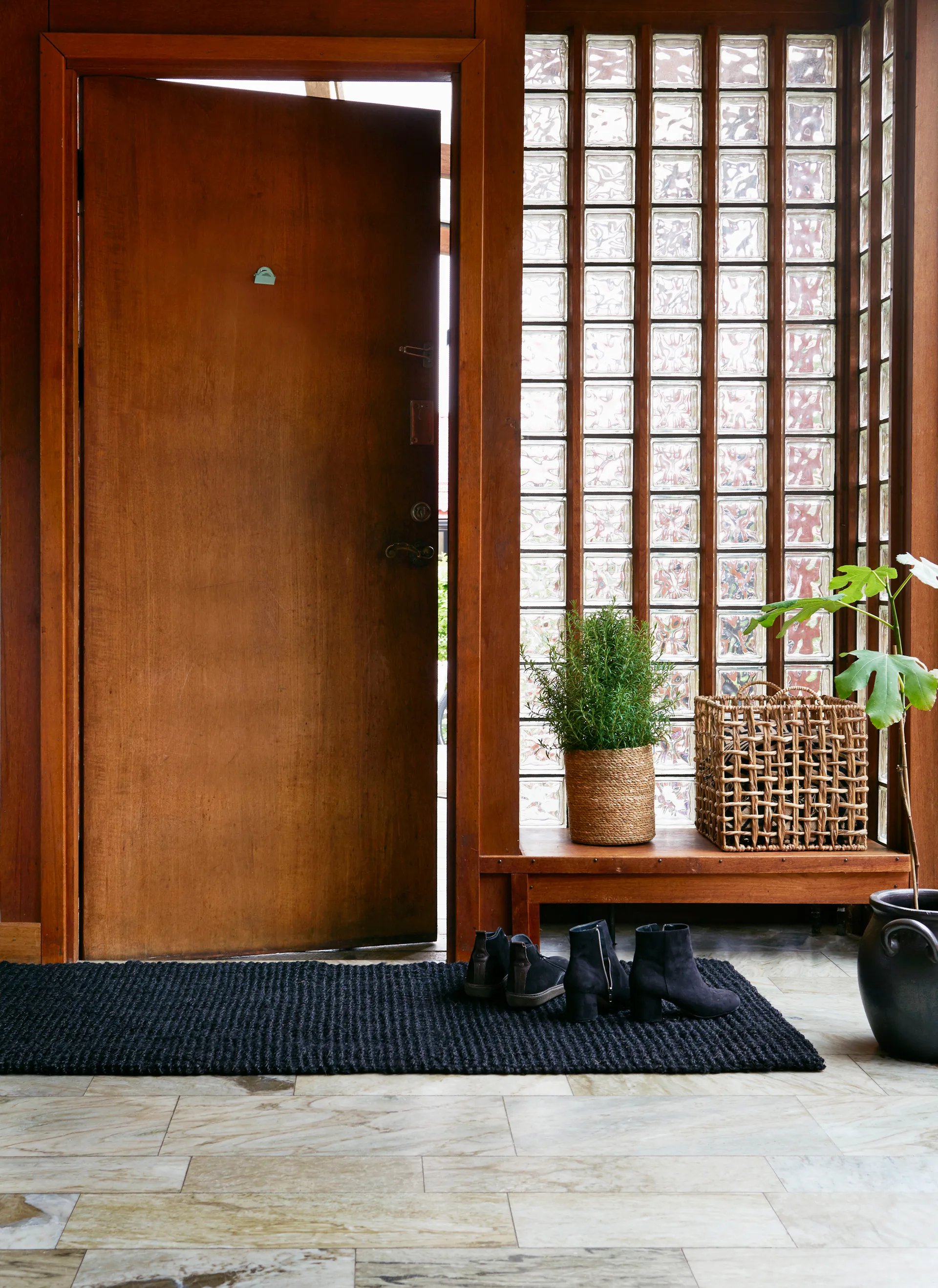 Wycieraczka jutowa czarna, 70 x 120 cm Dixie