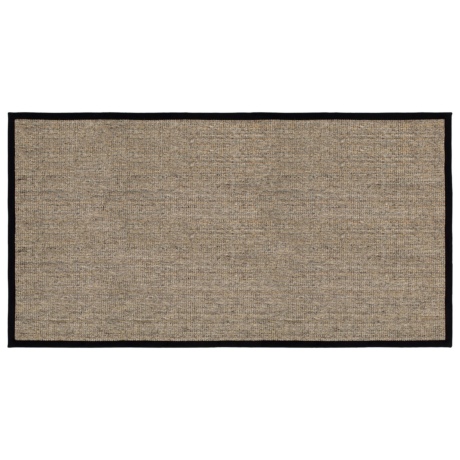 Dixie Wycieraczka sizalowa naturalna-czarna 80x150 cm