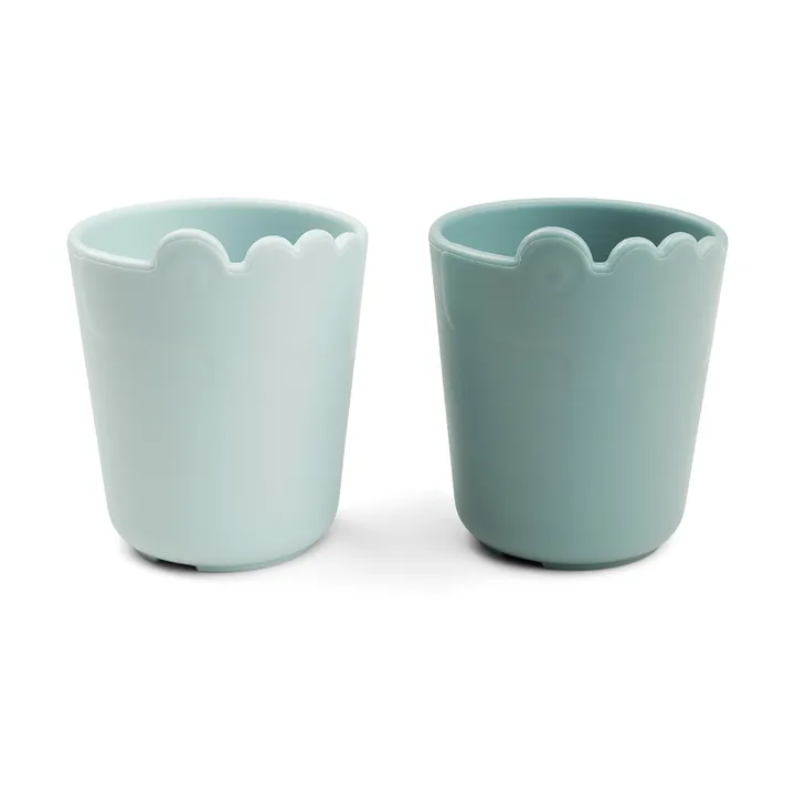 Croco kiddish minimug 100 ml, zestaw 2 szt. - Blue - Done by deer