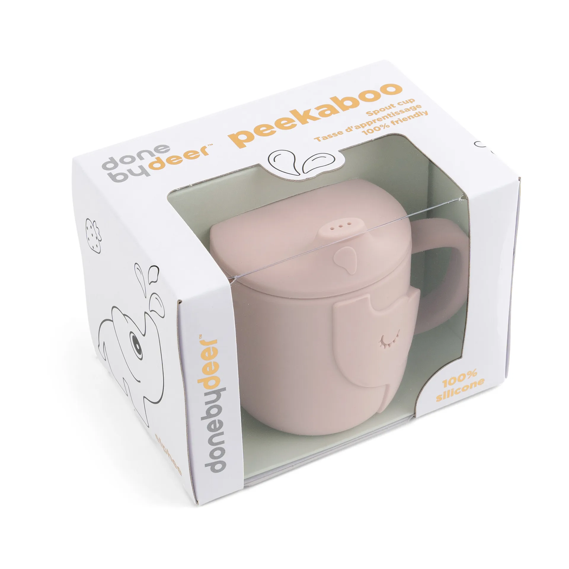 Elphee peekaboo kubek niekapek 120 ml, Powder Done by deer